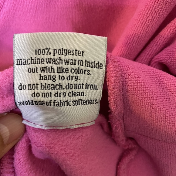 Dudley Stephens Fleece Sweatshirt Vibrant Pink Long Sleeve - Picture 8 of 9